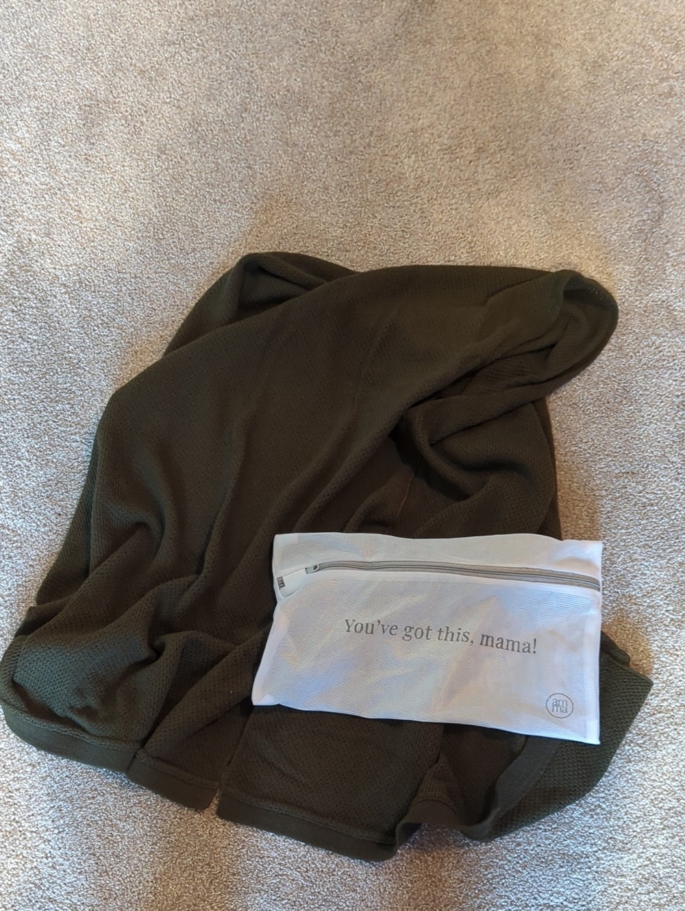 We Are Amma Olive Green Nursing Cover
